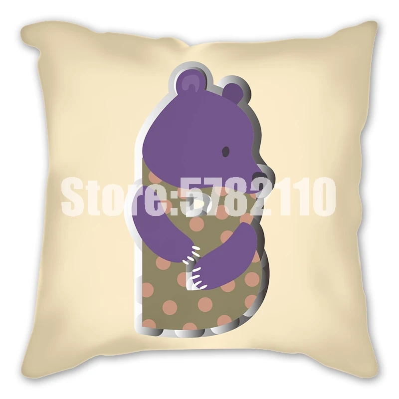 Наволочки с надписью на английском языке подушка принтом жираф лошадь хамелеон