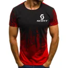 Рубашка мужская повседневная из хлопка и льна, Свободный Топ с коротким рукавом, футболка для верховой езды и гонок, летняя