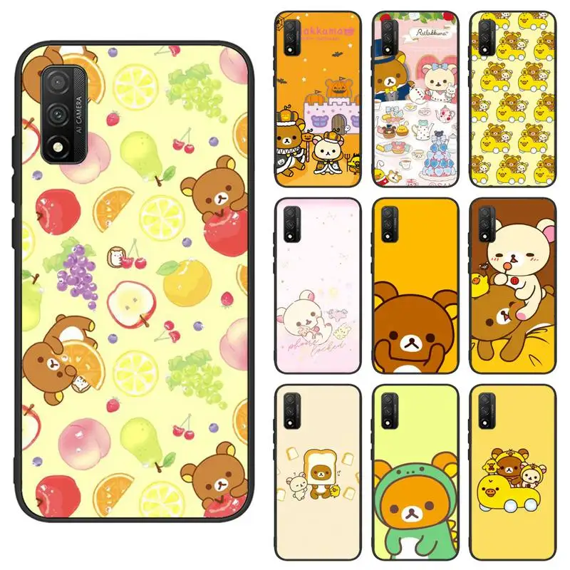 

Cute rilakkuma Phone Case for Samsung A6 A6S A530 A720 2018 A750 A8 A9 A10 A20 A30 A40 A50 A70 A10S A20S A51 A52 Plus 5G cover