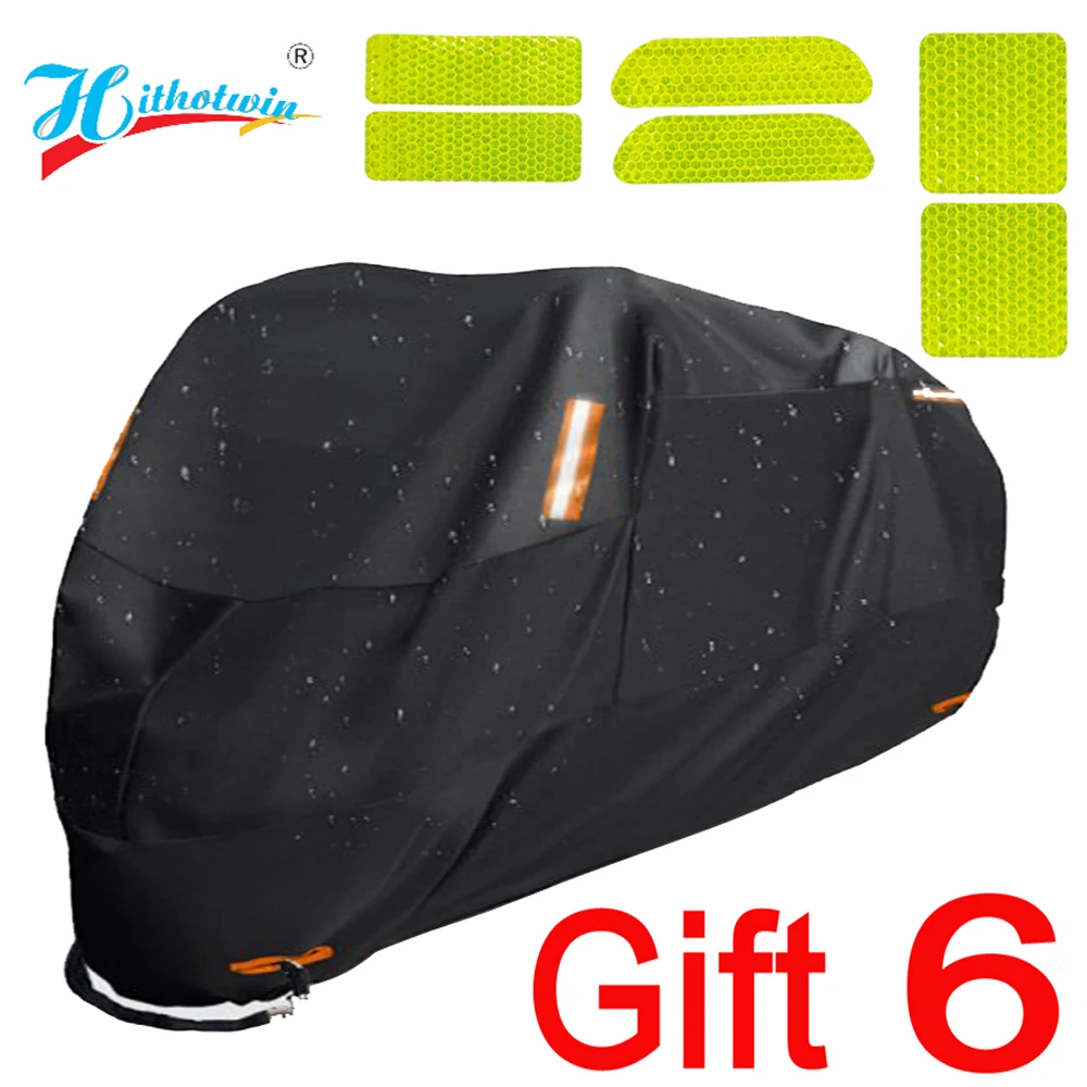 300D мотоцикл чехлы на цвет: черный дизайн Водонепроницаемый моторы пыли для снега