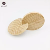 lets make bead montessori toy two round 10pc5set button beech baby shower gift grasping teaching kids teething wood toy beads