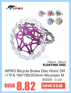 IIIPRO велосипед тормозной диск ротора DR-11FA 160/180/203 мм горный велосипед MTB велосипед плавающий дисковый кабель Запчасти Сделано в Тайване