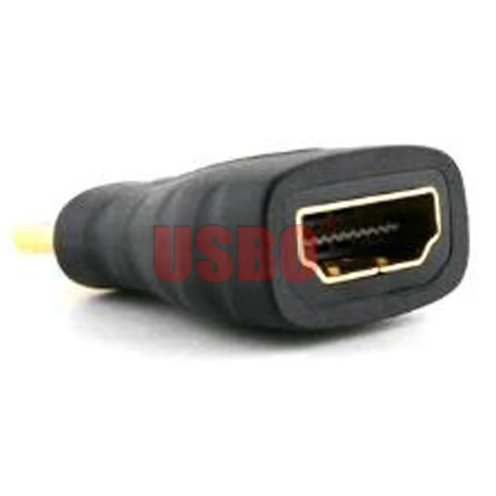 Поставка высококачественного черного прямого позолоченного мини-разъема HDMI