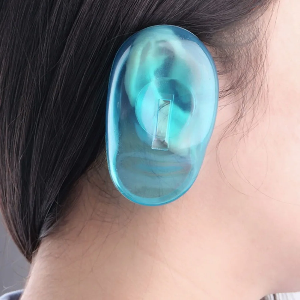 

1pair Professional Care Accessories Home Hair Dye Easy Clean Protection Salon Soft Reusable Ear Cover