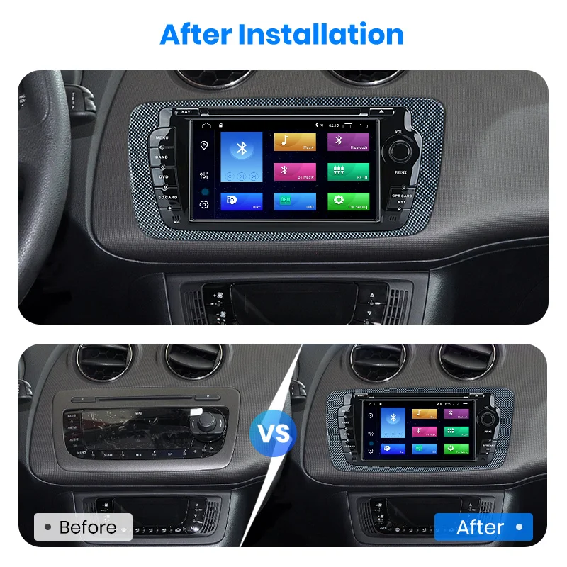 Автомагнитола AWESAFE PX9 для Seat Ibiza 6j мультимедийный видеоплеер на Android 2009 2 Гб ОЗУ 32