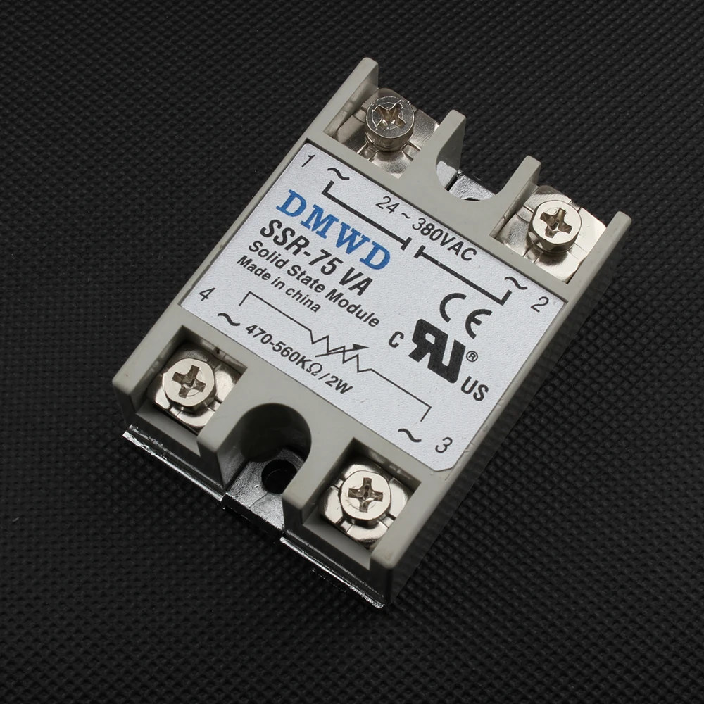 1 шт. твердотельные реле SSR 60VA 75VA 80VA 100VA 60A 75A 80A 100A 500 к Ом до 24 380 В переменного тока