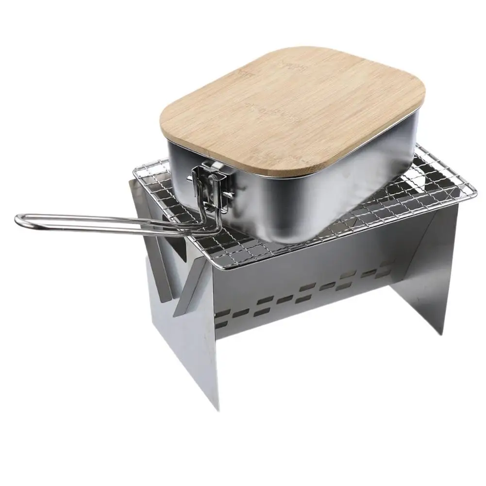 

Портативный складной гриль для барбекю из нержавеющей стали для кемпинга