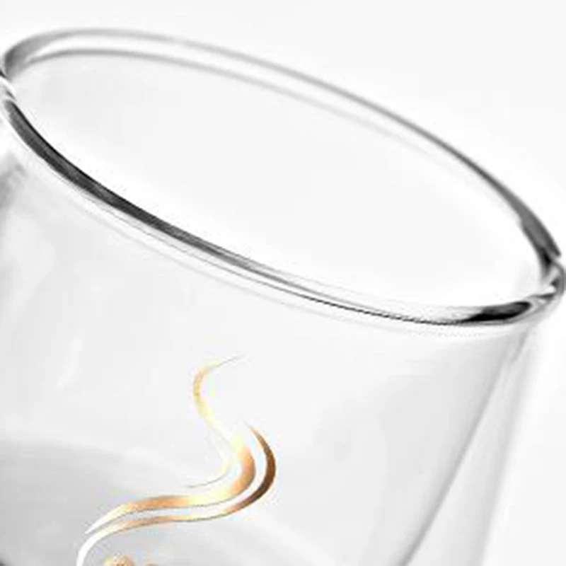 2019 новая простая Мода 200 мл стеклянная чашка с двойными стенками офисные чайные