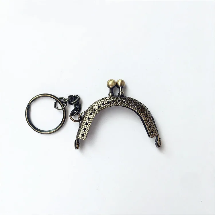 5cm Small Metal Coin Purse Bag Change Frame with Keychain Kiss Clasp Lock DIY Craft Wallet Accessaries | Багаж и сумки