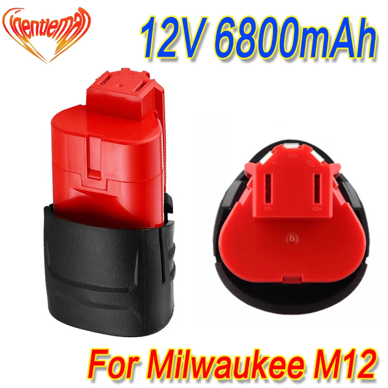 Инструменты большой емкости батарея для Milwaukee M12 12 в 6800 мАч Электроинструмент