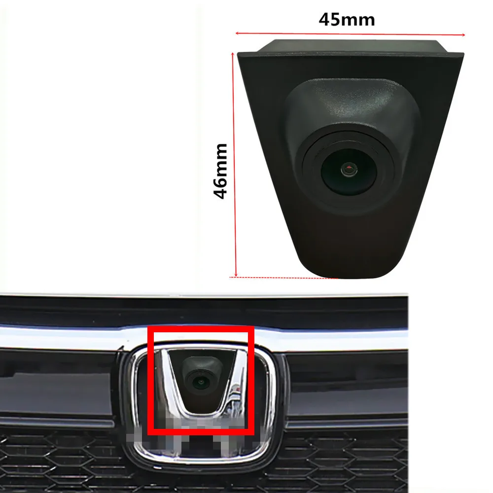 YIFOUM HD CCD Car Front View Parking Night Vision Positive Waterproof Logo Camera For Honda City Grace Fit GK Jazz 2013-2020