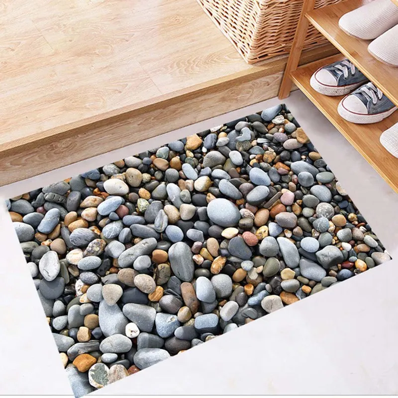 

Durable Waterproof Cobblestone Floor Sticker Removable Modern Mural Decal DIY Living Room Bathroom Wall Poster Home Decor