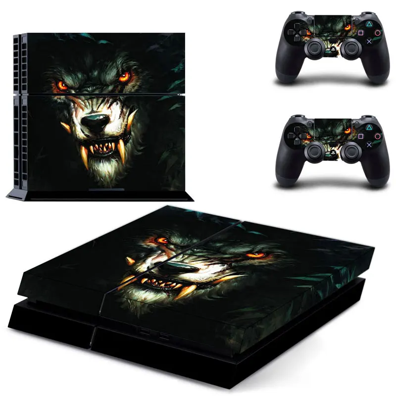 

Стикер для консоли Playstation 4 и 2 контроллера, стиль 4