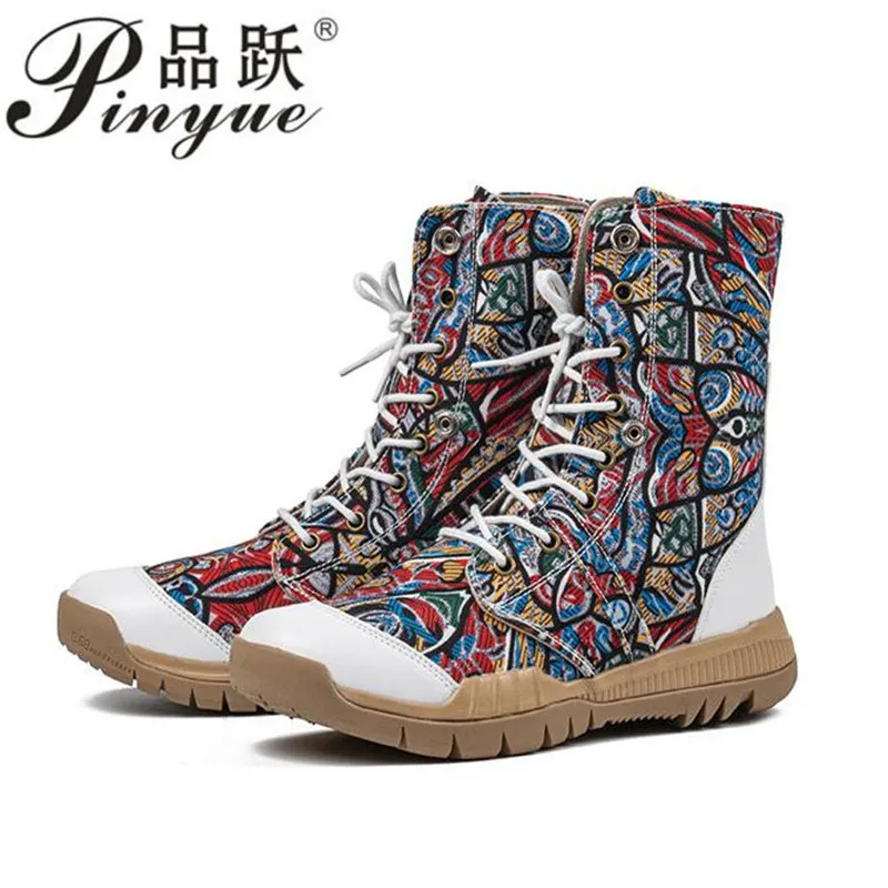 

Ботинки мужские камуфляжные с высокой вентиляцией, парусиновая повседневная обувь для прогулок, с принтом павлина, для улицы, летняя