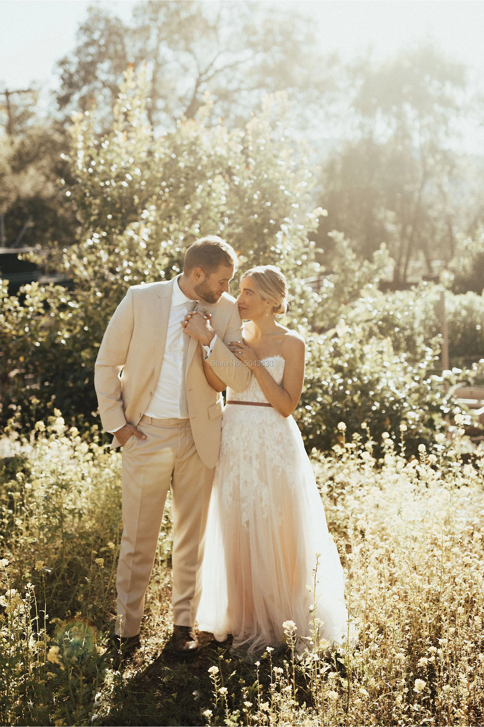 Сексуальные милые с открытыми плечами кружевные аппликационные Свадебные