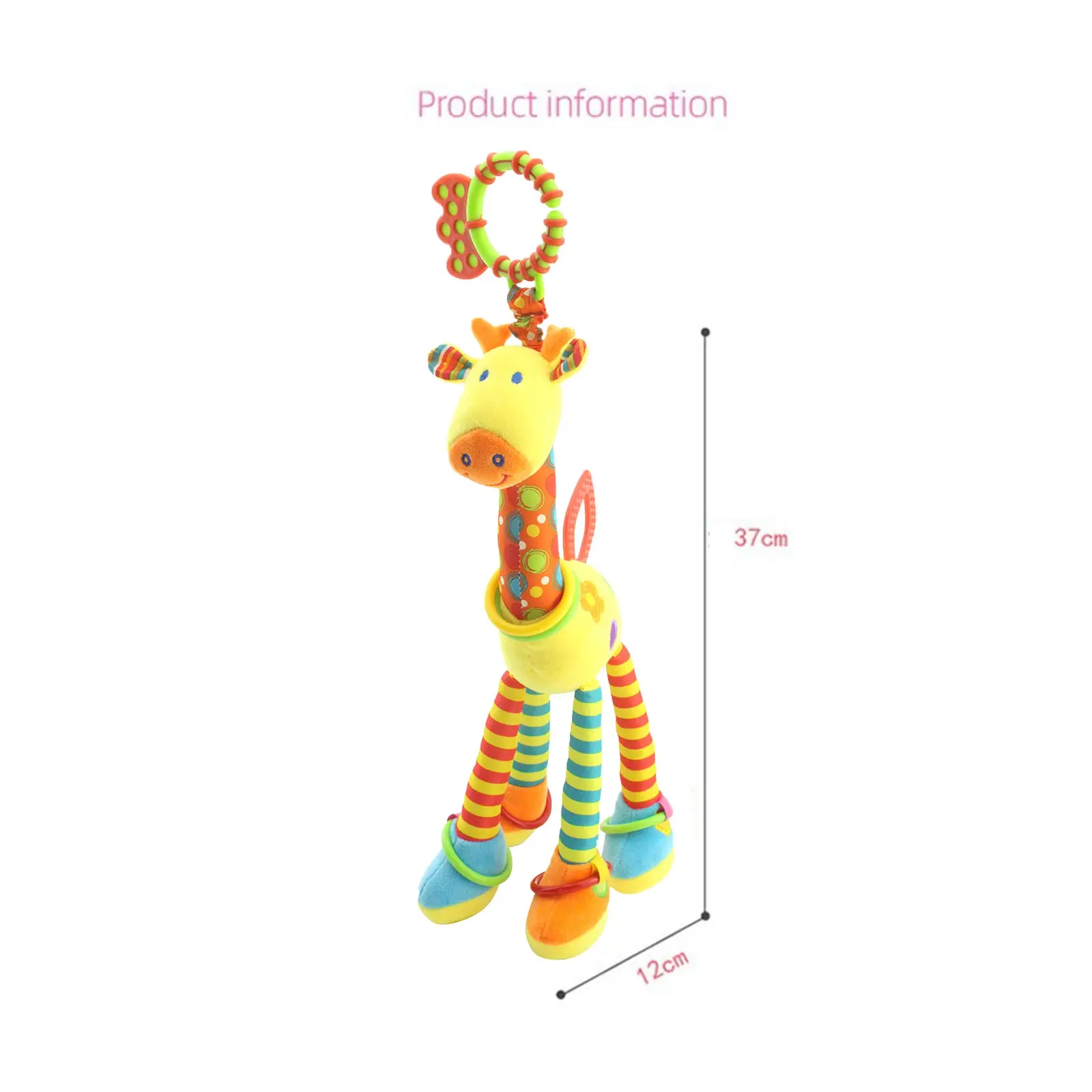 

Handbells Newborn Infant Kid Baby Boy Baby Girl Rattles Soft Giraffe Bed Bell Ring Hanging Rattle Toddler Kids Plush Toy