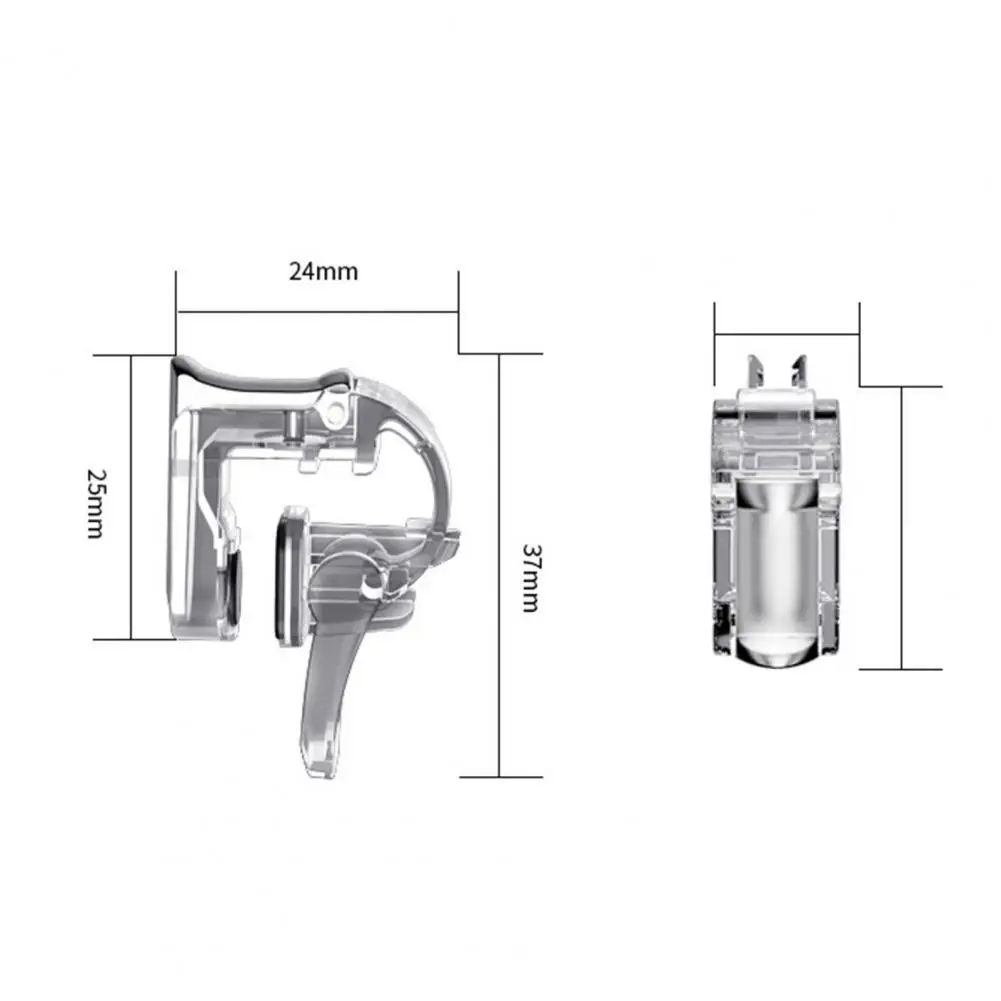 

2 шт. GT01 пусковых кнопок мини многофункциональный металлический игровой курок контроллер огнем пуговицы для смартфонов
