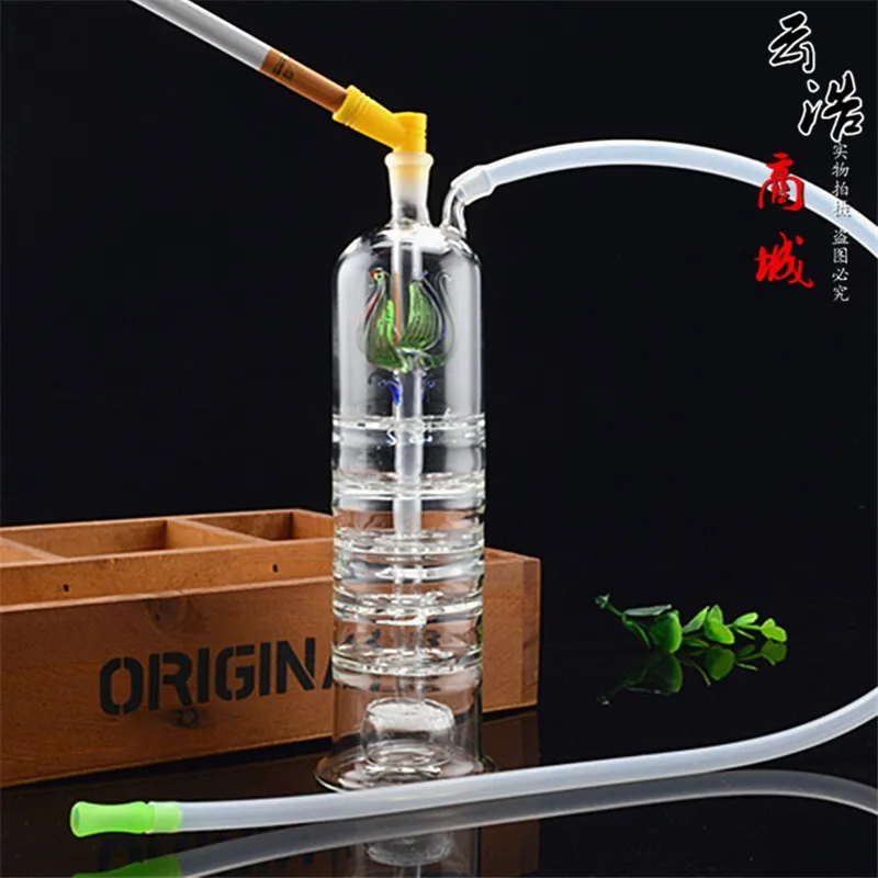 

water pipe full set of double filter glass water pipe full set of quiet water pipe pipe hose full set of pipe fittings