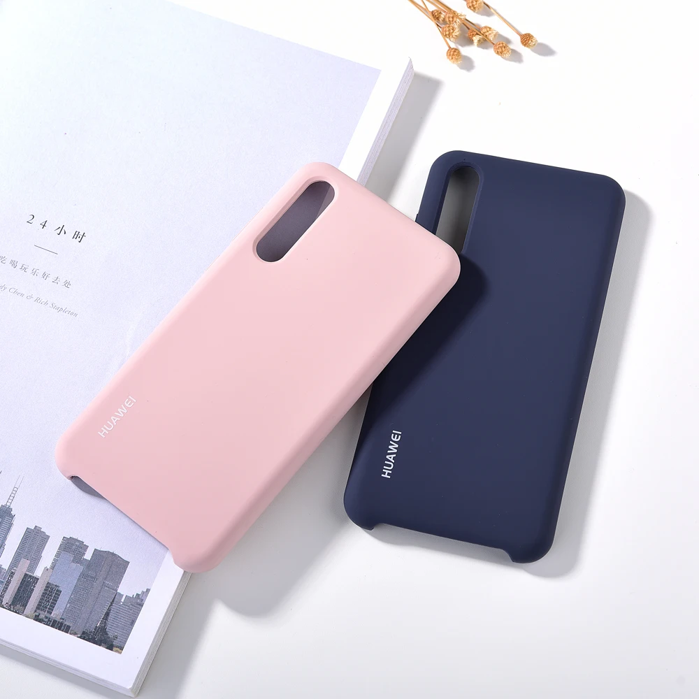 Оригинальный Huawei P20/P20 Pro Чехол из жидкого силикона мягкий мобильный телефон
