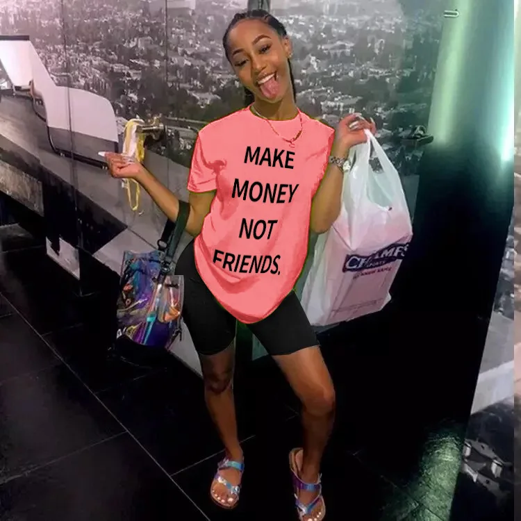 

Chocomist Twopiece Casual Letter Print Homewear Pant Set FM6119