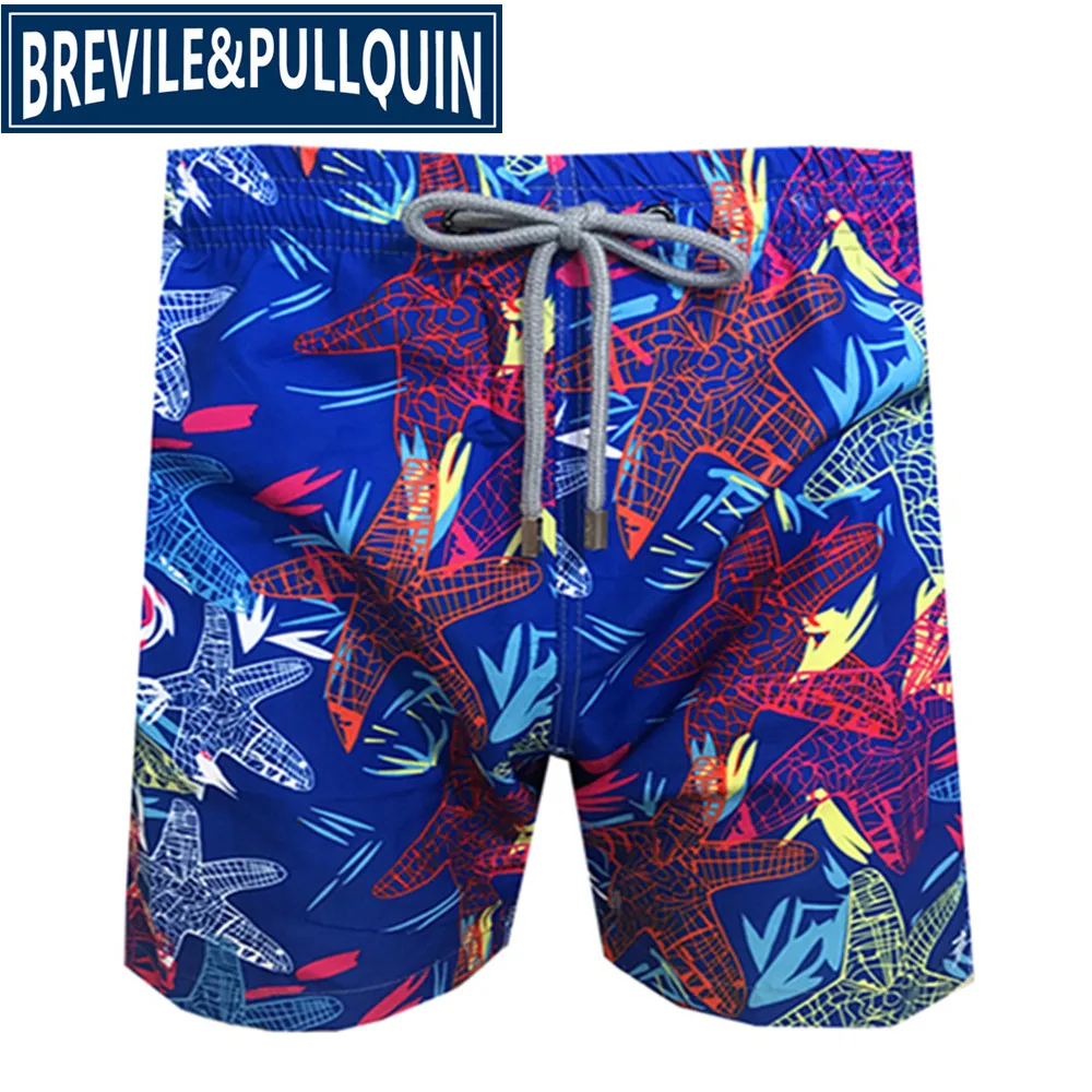 U Brand Fashion Brevile pullquin Beach Board Shorts Men Turtles Swimwear Bermuda Quick Dry Adults Swimtrunks M L XL XXL - Цвет: U