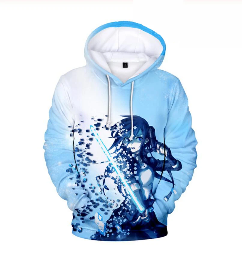 

Anime SAO Sword Art Online Fashion 3D Hoodies Sweatshirts Women/Men Casual Cute Fashion Harajuku Casual Pullover