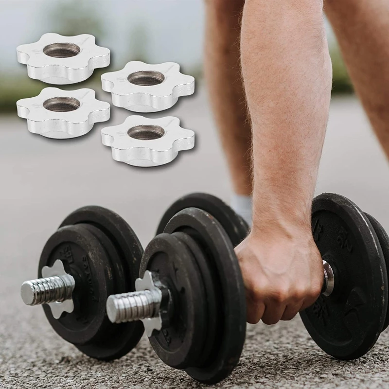 2 шт. Шестигранная гайка гантели Противоскользящий Поворотный замок воротник