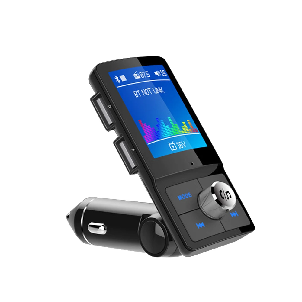 Автомобильный MP3-плеер, Bluetooth, fm-передатчик, Aux In 5EQ, музыка, 1,77 дюйма, ЖК-дисплей, Bluetooth 4,2, гарнитура, автомобильный комплект, 2-USB зарядное устройство, поддержка TF карты