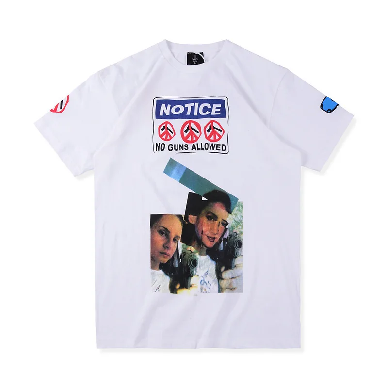 

ASAP rocky same no guns in the wide hidji films short sleeve T-shirt for men and women