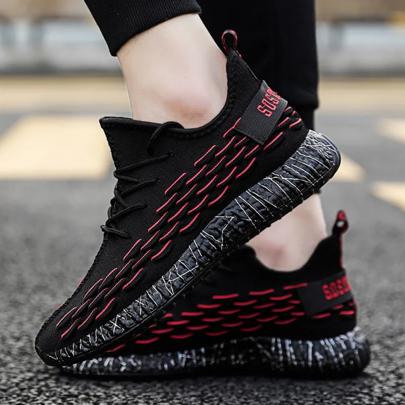 Мужские кроссовки PUIMENTIUA дышащая повседневная обувь на шнуровке износостойкие