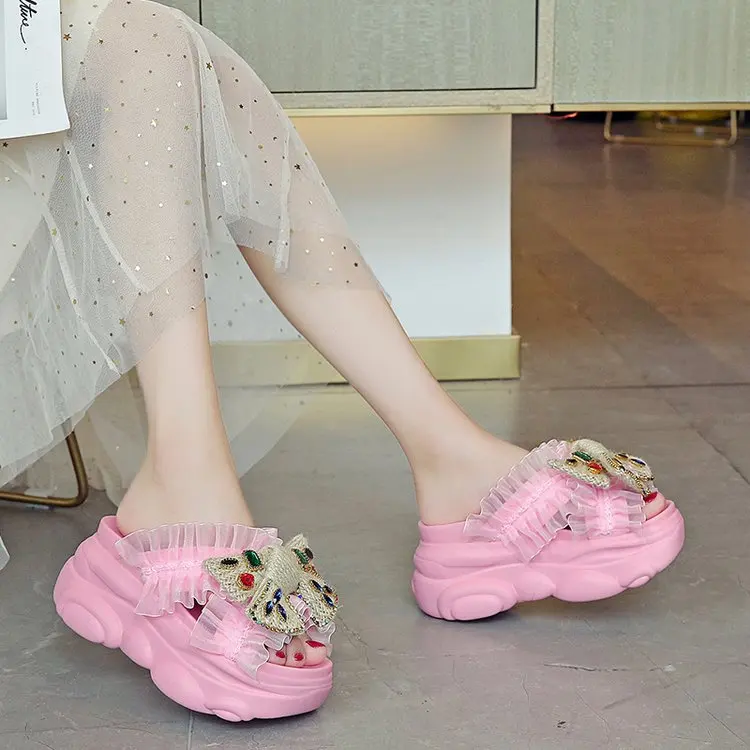 Женские шлепанцы плоская подошва пляжные сандалии повседневные комнатные