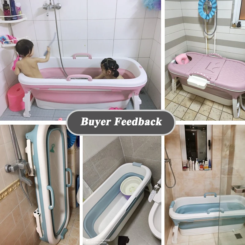 

Babyinner 1.2m Folding Bathtub Adult Fold Bath Tub Adults Large Capacity Insulation Collapsible Tub Bath Bucket In Bathroom