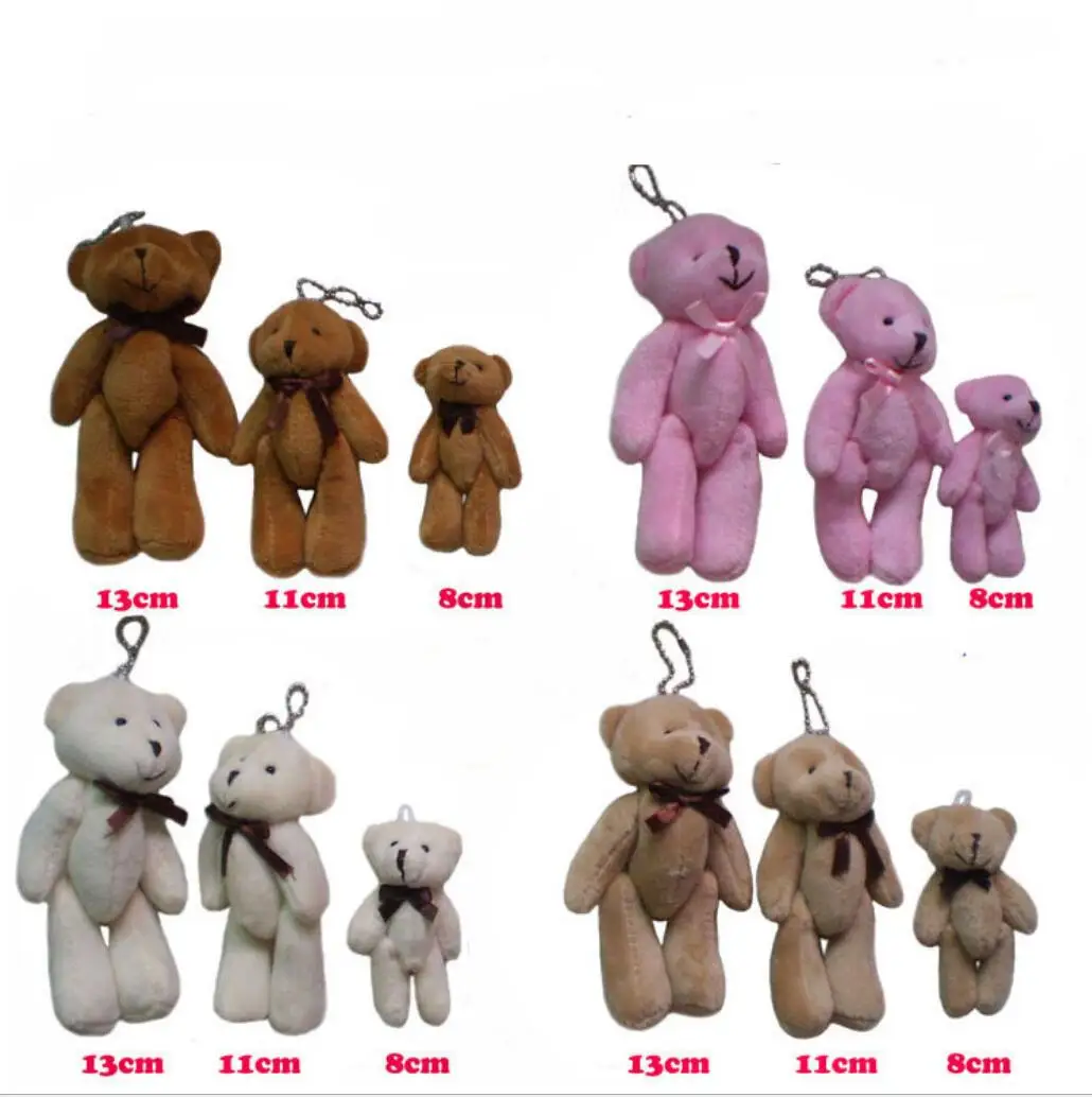 Бесплатная доставка 40 шт./лот свадебные украшения плюшевый медведь кукла