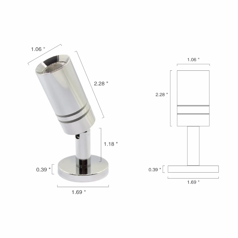 Регулируемый светодиодный светильник RV настенный Точечный с регулируемой