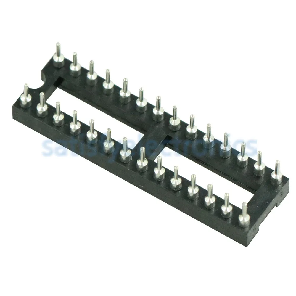10PCS 28 Pin DIP SIP Round IC Sockets Adaptor Solder Type Narrow | Электроника