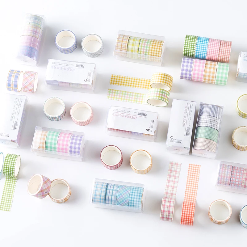 4 шт. Ins серия Kawaii Washi лента в коробке набор для скрапбукинга DIY Декор дневник пуля