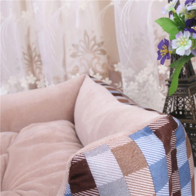 Коврик для кровати собаки питомца щенка флисовый питомник зимний плюшевый