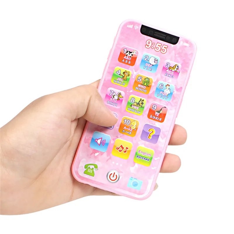 Новые детские игрушки, смоделированные музыкальные игрушки для мобильного телефона, обучающие игрушки для детей на английском/русском языке