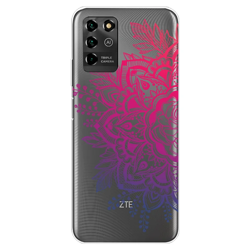 Чехол для ZTE Blade V30 Vita 8030 силиконовый мягкий мультяшный Прозрачный чехол 9030