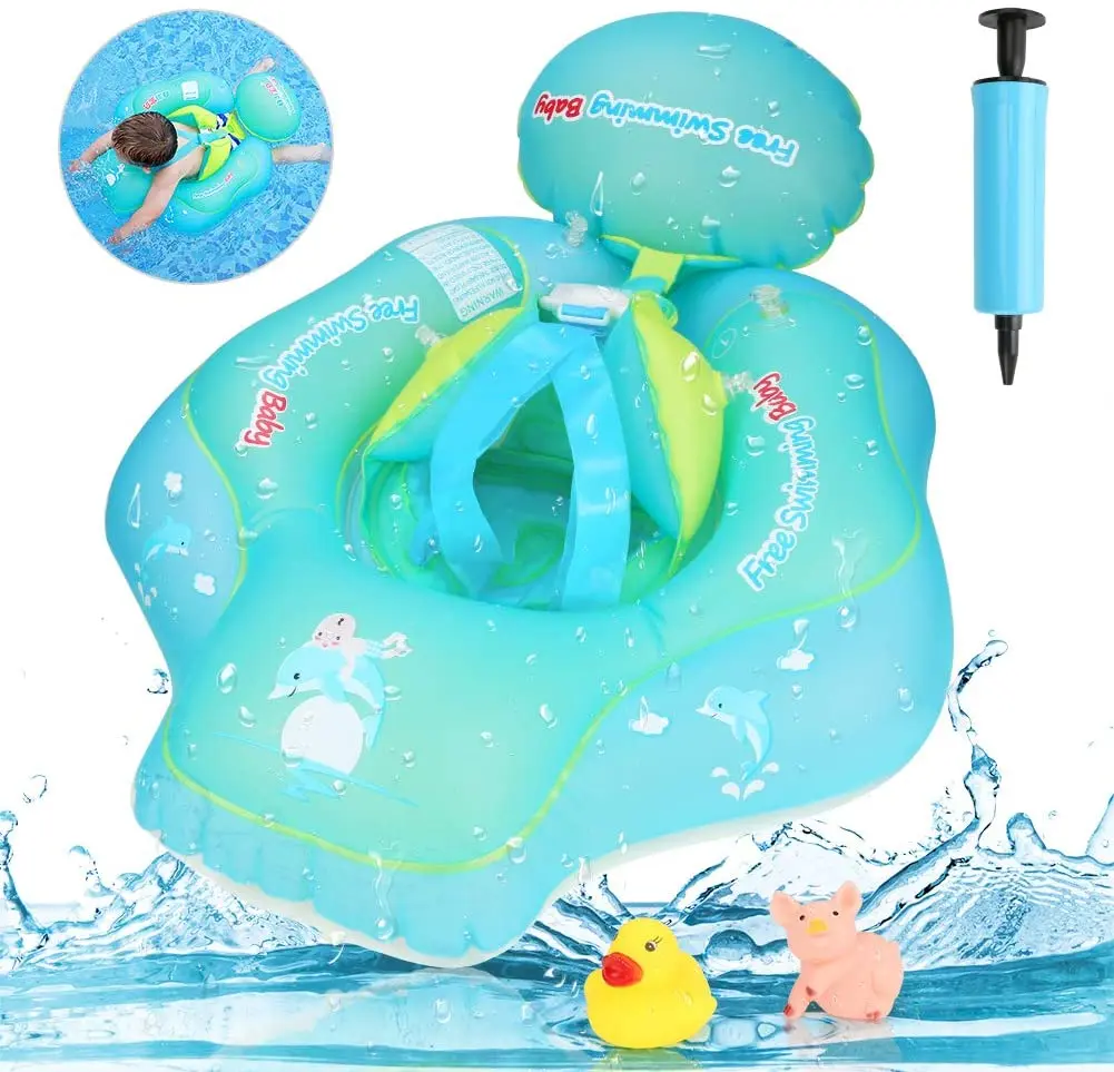 

Baby Swimming Ring Inflatable Baby Pool Float Seat - Adjustable & Safe for 6-30 months Toddler Children