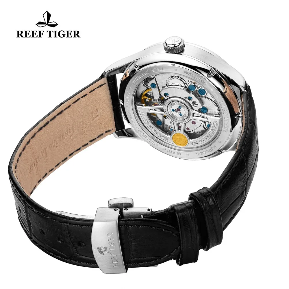 

Reef Tiger/RT Elegant Business Mens Watches Perpetual Calendar Power Reserve Small Seconds Automatic Watches RGA1620