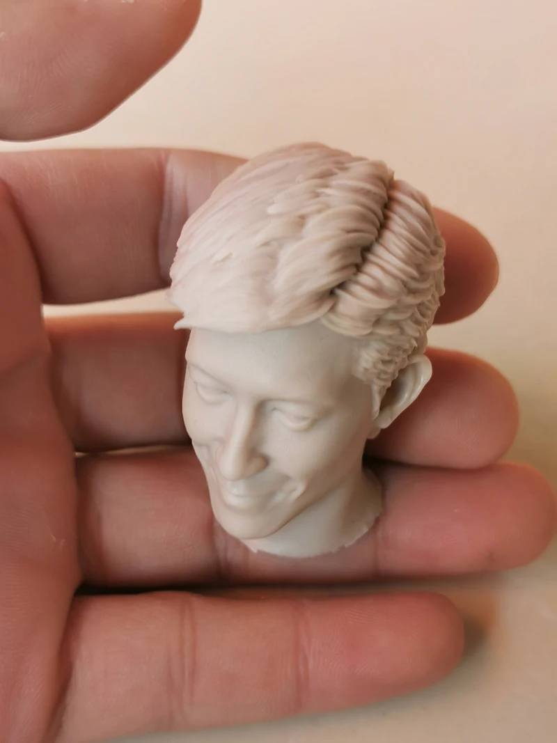 Масштаб 1/6 знаменитая звезда Эдисона Чэнь Неокрашенная голова модель лепки для 12