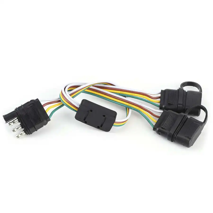

4-Pin Trailer Plug Split Adapter Socket Wire Connector for RV US Type
