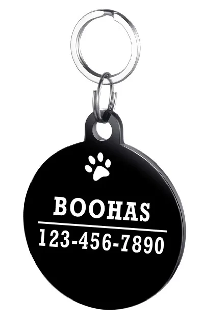 yuan025tl black Удостоверение личности для домашних животных интимные товары для собак собаки домашние животные аксессуары удостоверение личности котенка и щенка (гравировка Pet ID, имя, телефон, Пол )аксессуары для собак - Цвет: yuan025tl black
