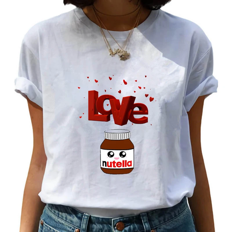 

Can Printing T Shirt Summer Women Short Sleeve Leisure 2021 Top CAN cartoon Sleeve Summer T-shirt Tees Tops S-XL Plus Size Woman