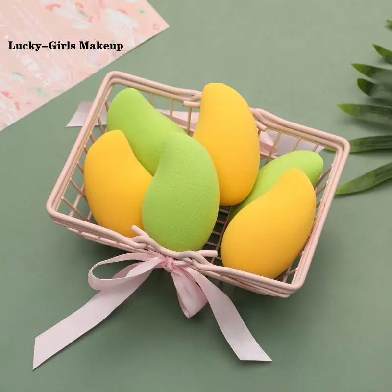 

Lucky-Girls 3pcs/box Little Mango Beauty Egg Beauty Skin Care Puff Does Not Eat Powder Sponge Egg Beauty Tools