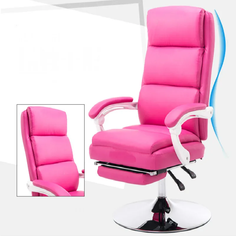 

Baby Pink soft comfortable lying chair Salon Barber chair makeup chaise experience chair multi-color optional office chair