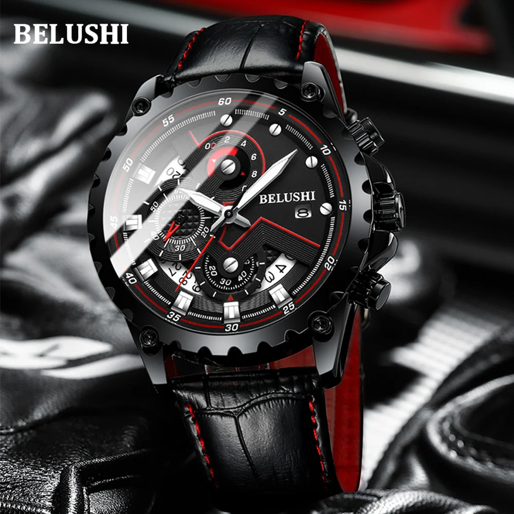 

Watches Men Belushi 565 Brand Men's Quartz Clock Men Sport Watches Man Casual Military Waterproof Wrist Watch relogio masculino