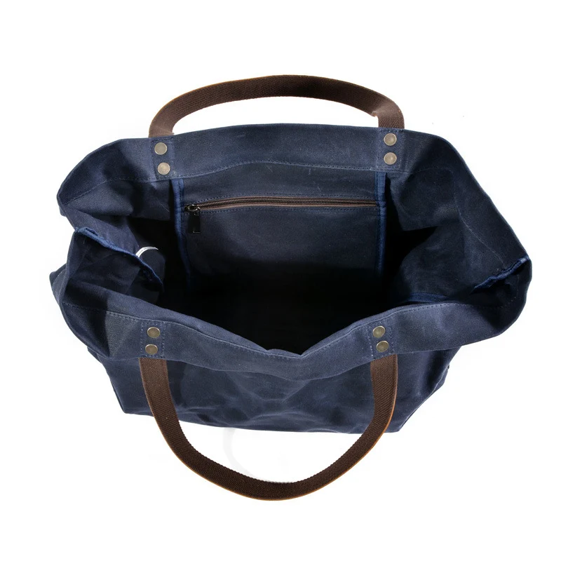 Водонепроницаемые холщовые сумки из масляного воска Простые ретро на плечо