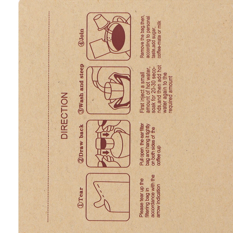 Горячая Распродажа! 50 шт. бумажные пакеты с плоским дном для чая и кофе | Дом сад